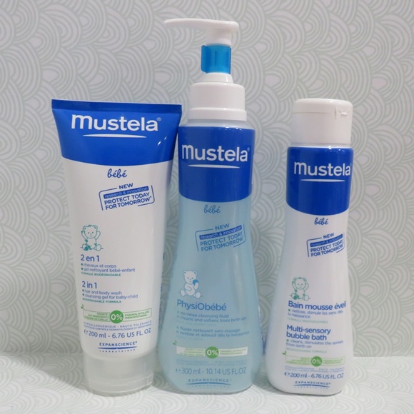 MUSTELA💥BEBE BABY BATHTIME BUBBLES BODY WASH, BUBBLE BATH... 5 PCS SET💥 - Picture 3 of 7